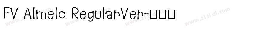 FV Almelo RegularVer字体转换